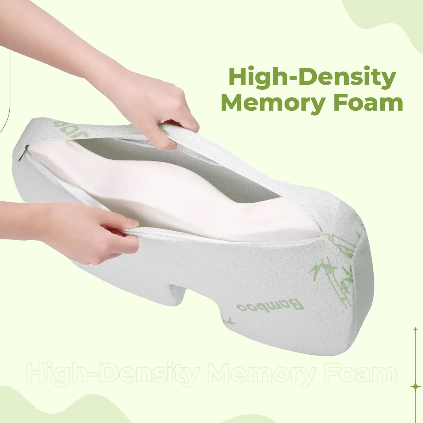 Rug- en zitkussen – Lendensteun van traagschuim voor stoelen