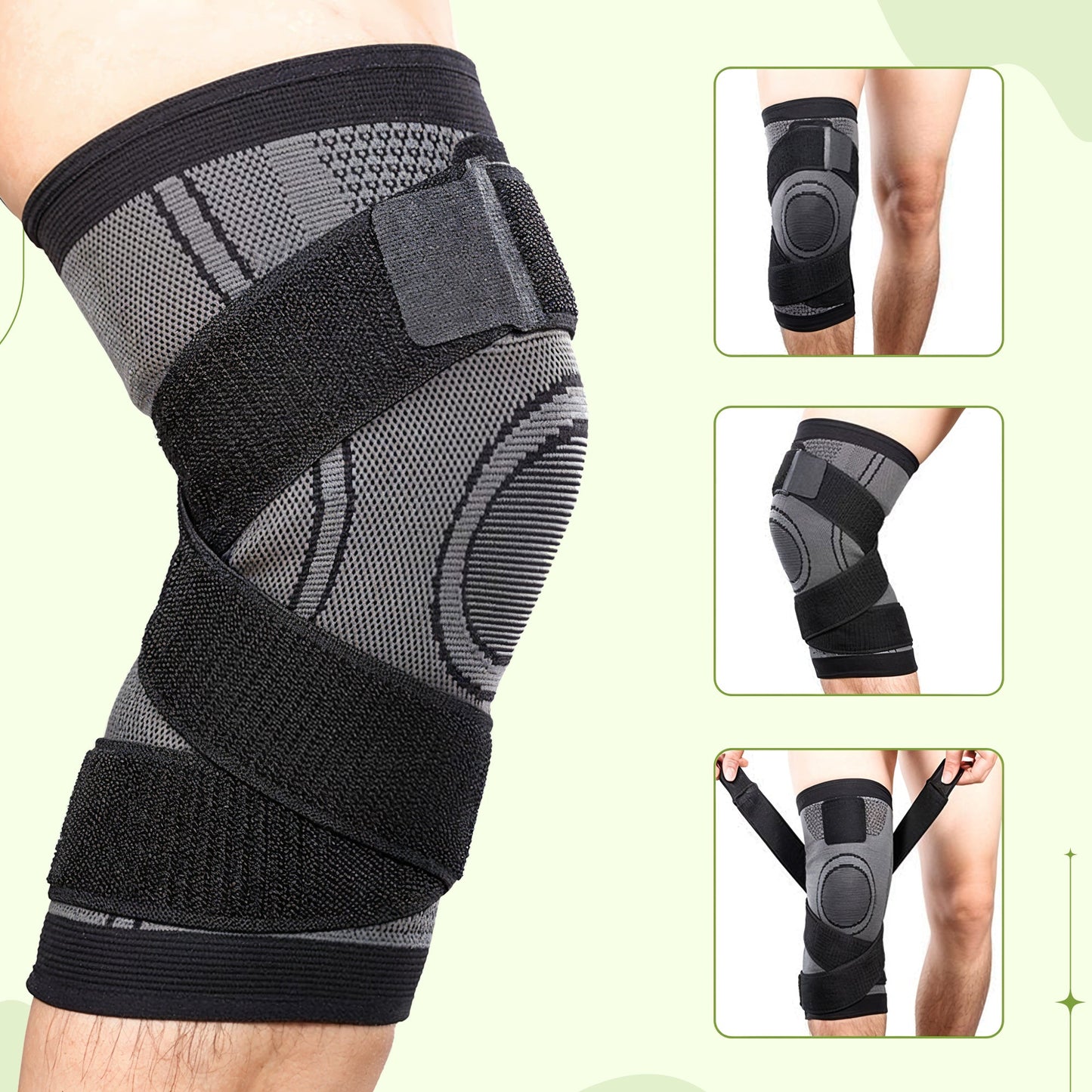Compressie kniebandage – Brace voor sport en hardlopen