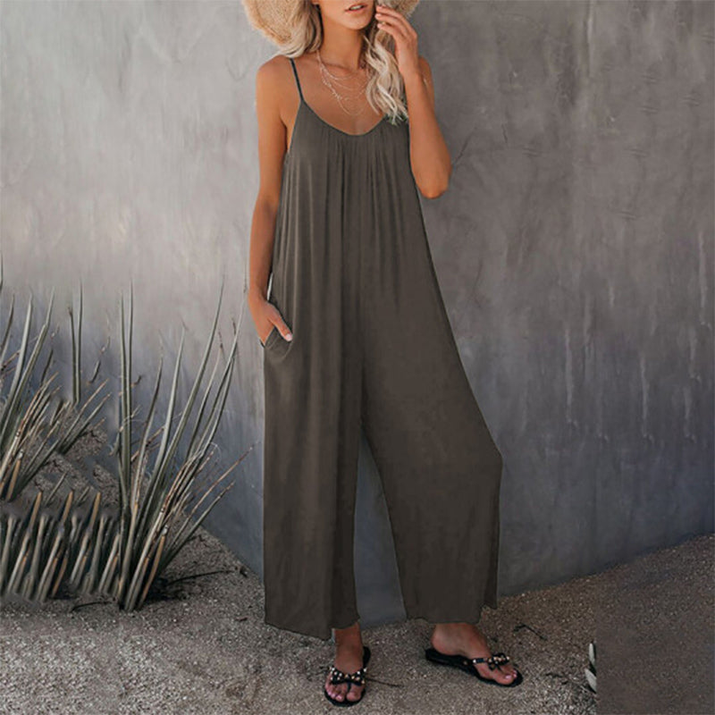 Loose Cami Stretchy Jumpsuit