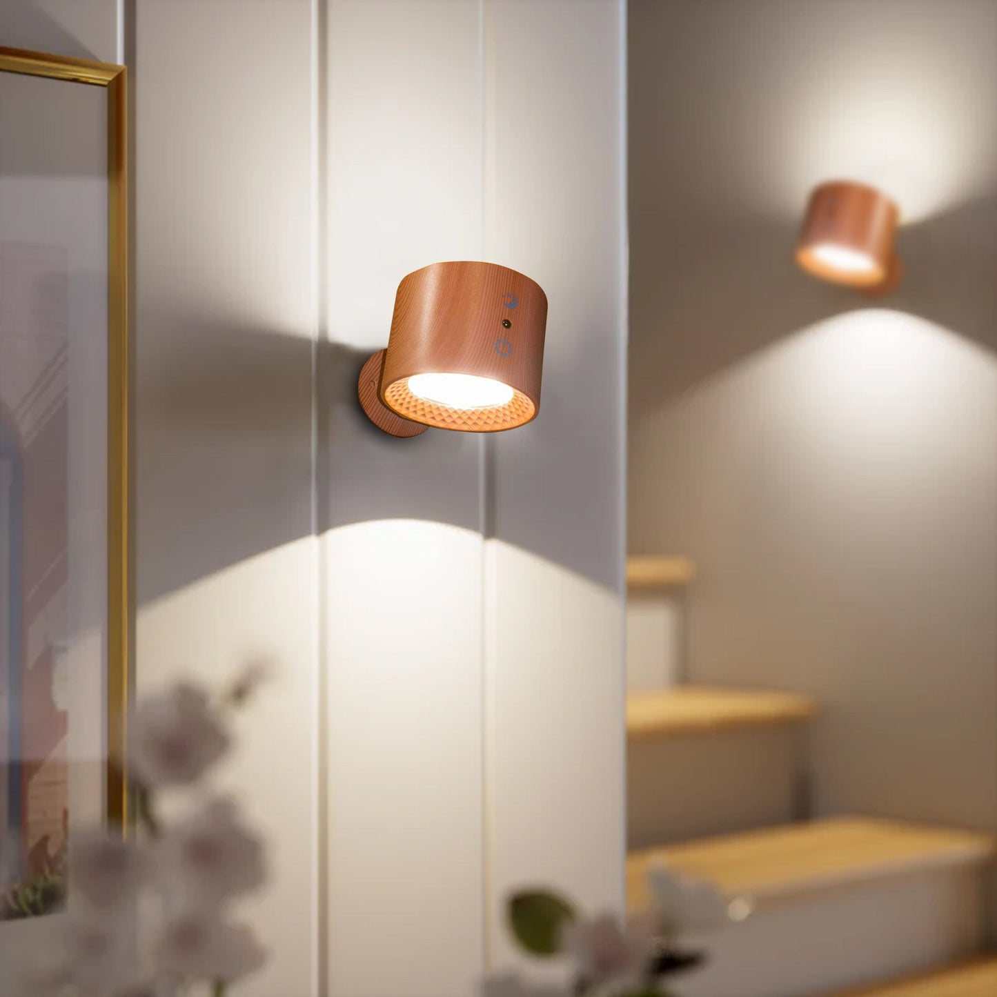 LED-wandlamp β leeslamp met dubbele kop en aanraakbediening