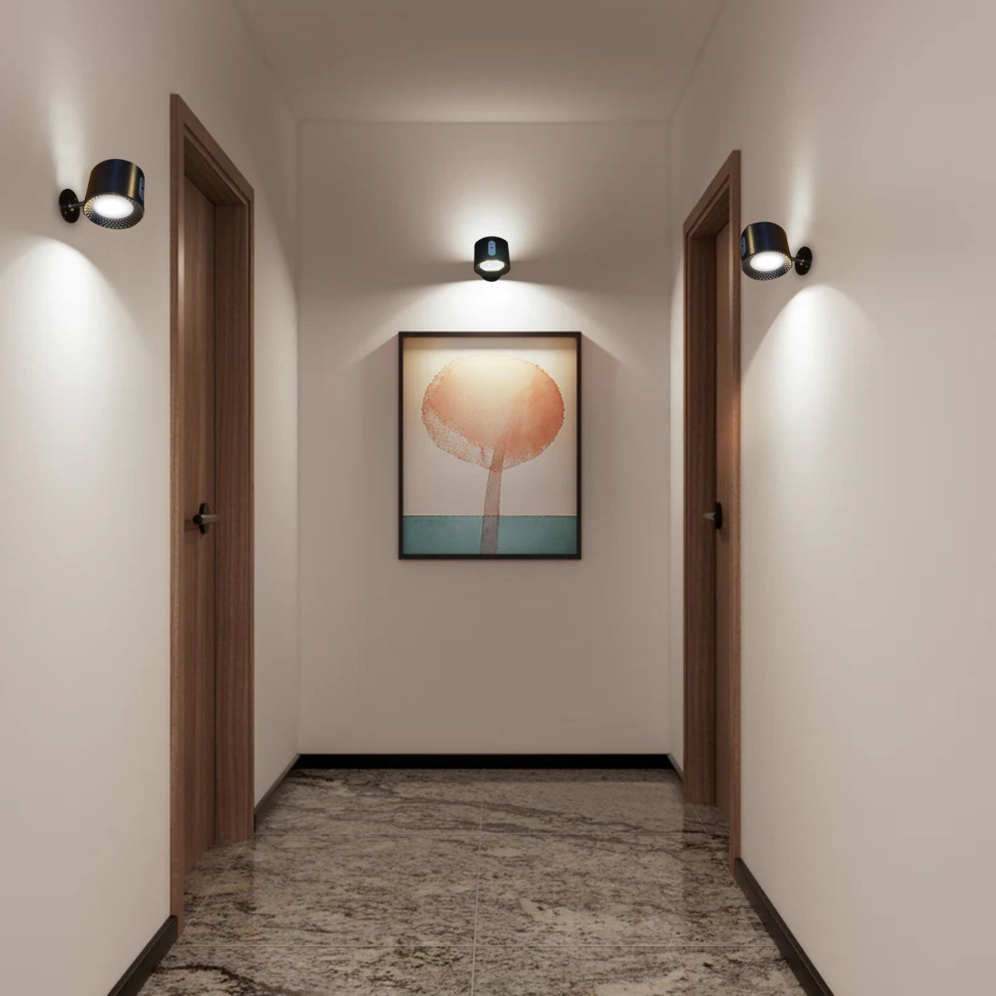 LED-wandlamp β leeslamp met dubbele kop en aanraakbediening