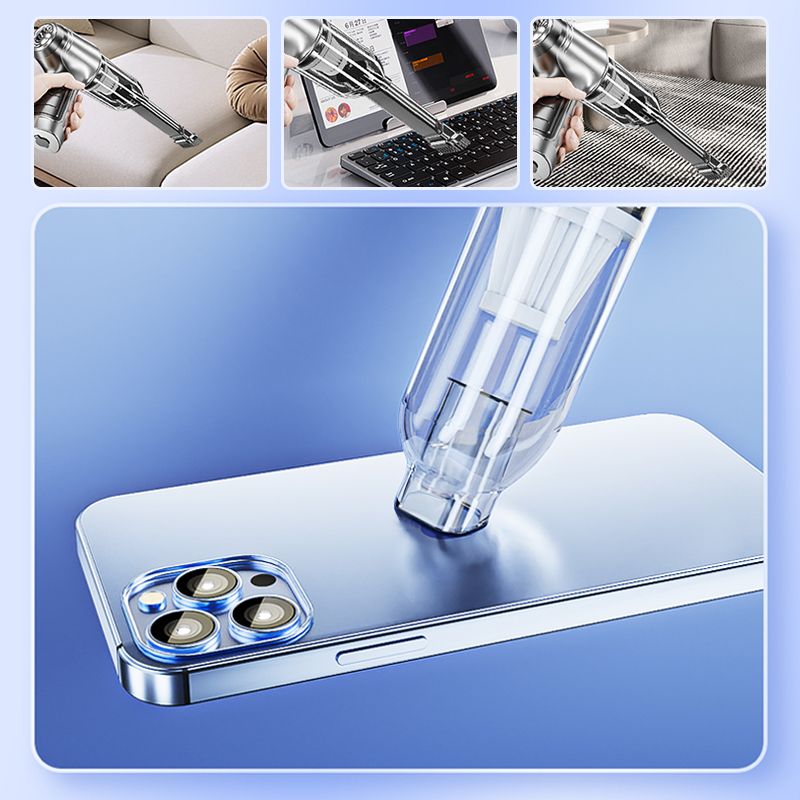 Krachtige snoerloze stofzuiger voor in de auto - draagbaar en efficiënt