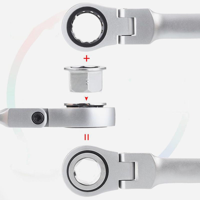 15-delige verstelbare ratelsleutelset - duurzaam en veelzijdig