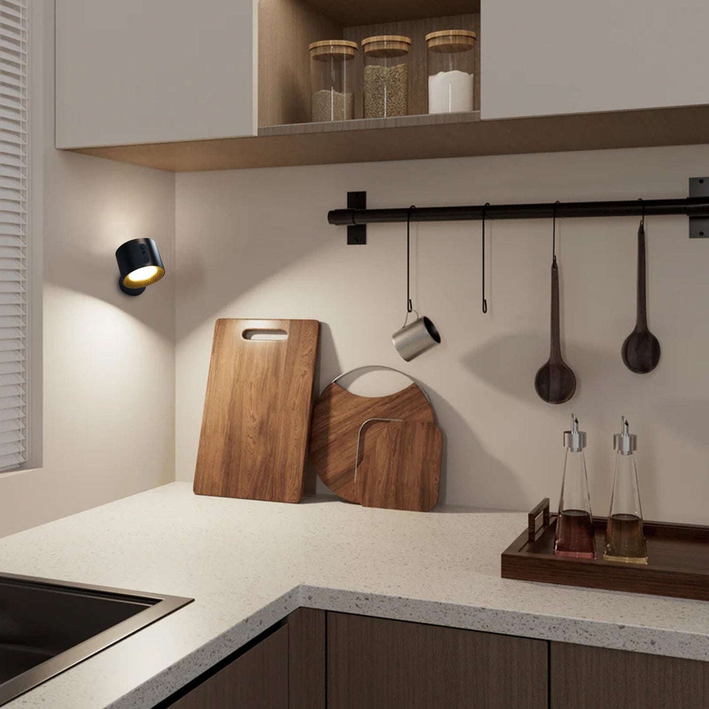 LED-wandlamp β leeslamp met dubbele kop en aanraakbediening