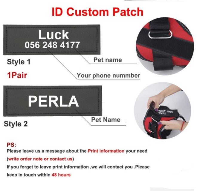 Hondentuig- Aangepaste patch