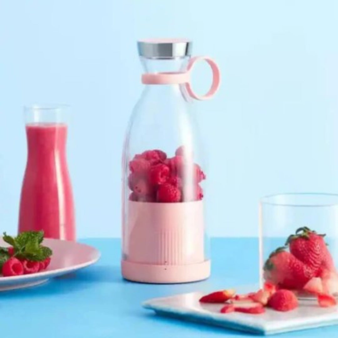 Draagbare USB-oplaadbare blender - Smoothiemaker met 6 bladen voor shakes, sapjes & reizen