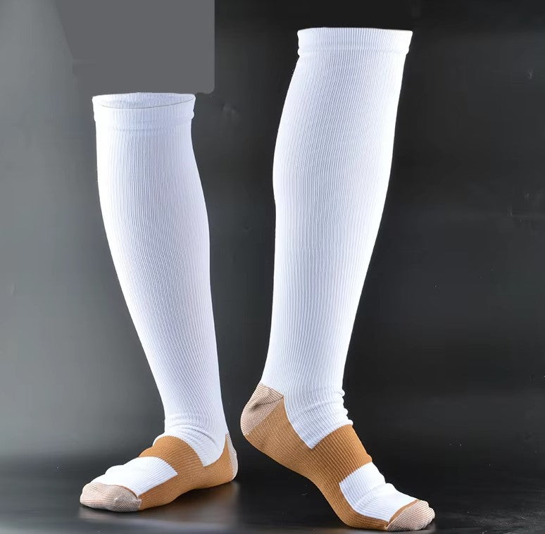 Koperen Compressiesokken voor Circulatie & Pijnverlichting