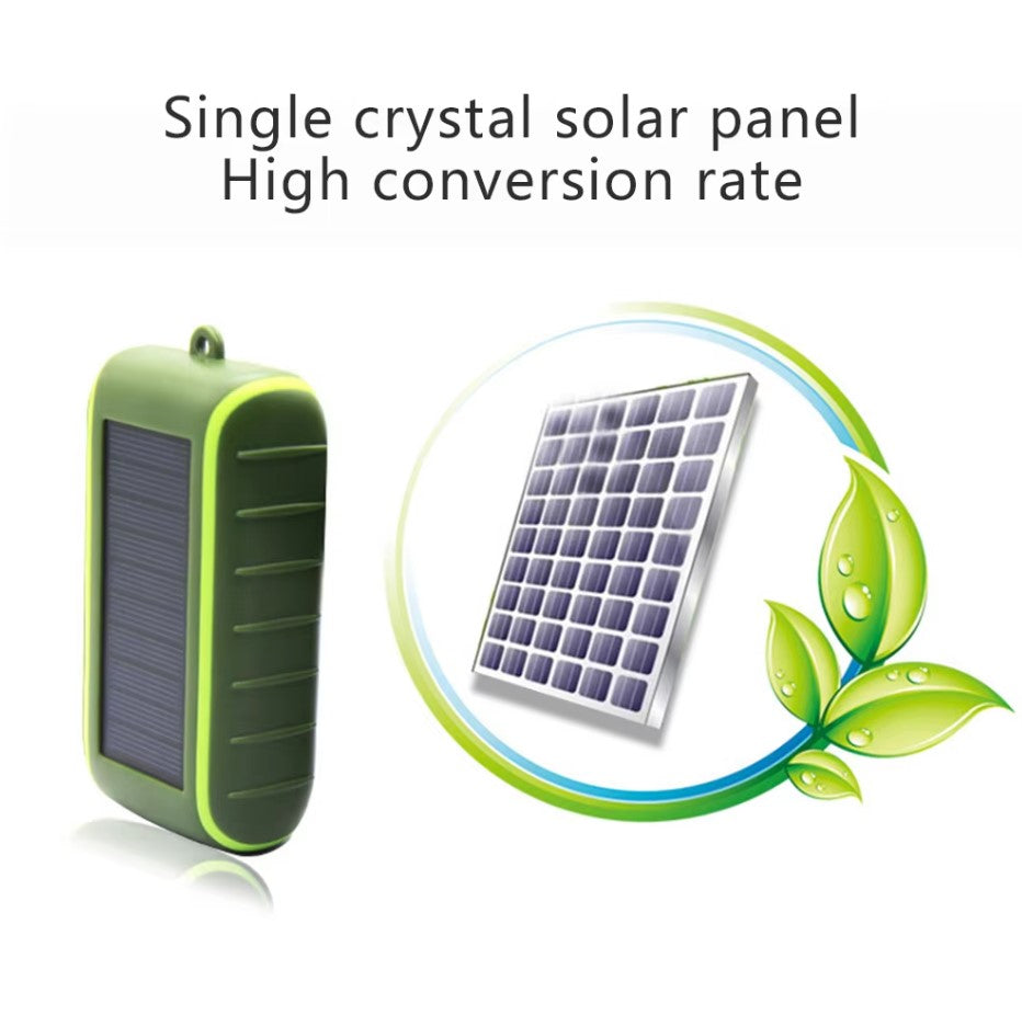 Handzwengel zonne-energie bank - draagbaar en klaar voor noodgevallen