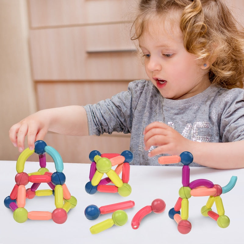 Creatieve magnetische stokken - Bouwen, spelen, leren voor kinderen