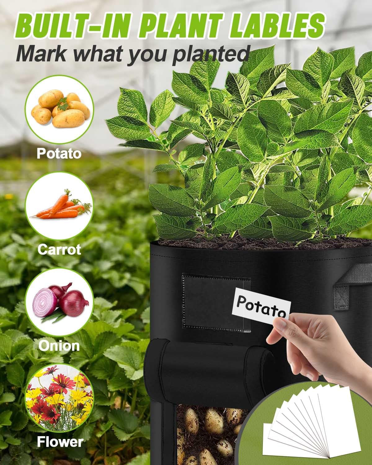 5-Pack 10 Gallon kweekzakken - Duurzame & ademende plantenbakken