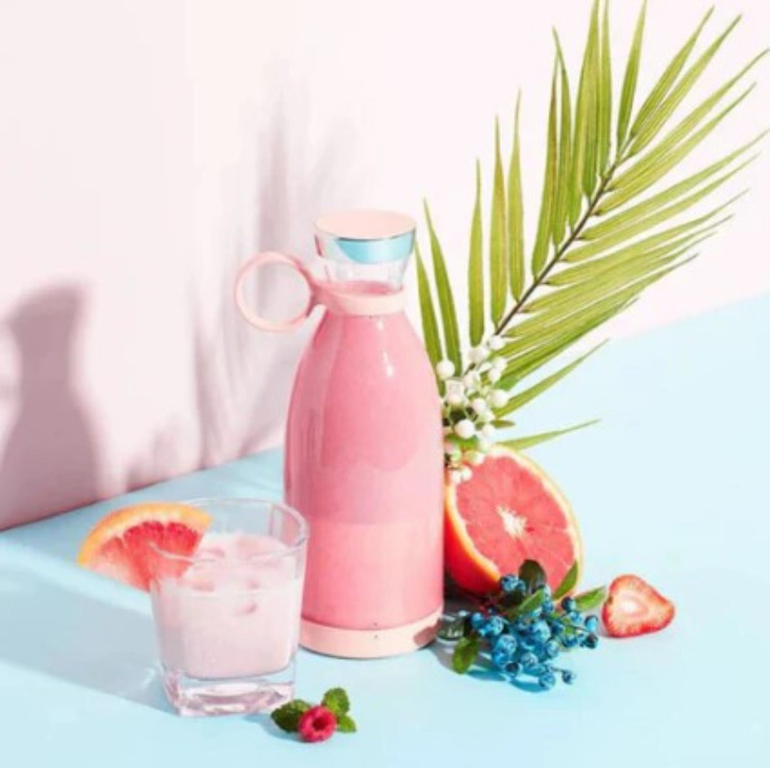 Draagbare USB-oplaadbare blender - Smoothiemaker met 6 bladen voor shakes, sapjes & reizen