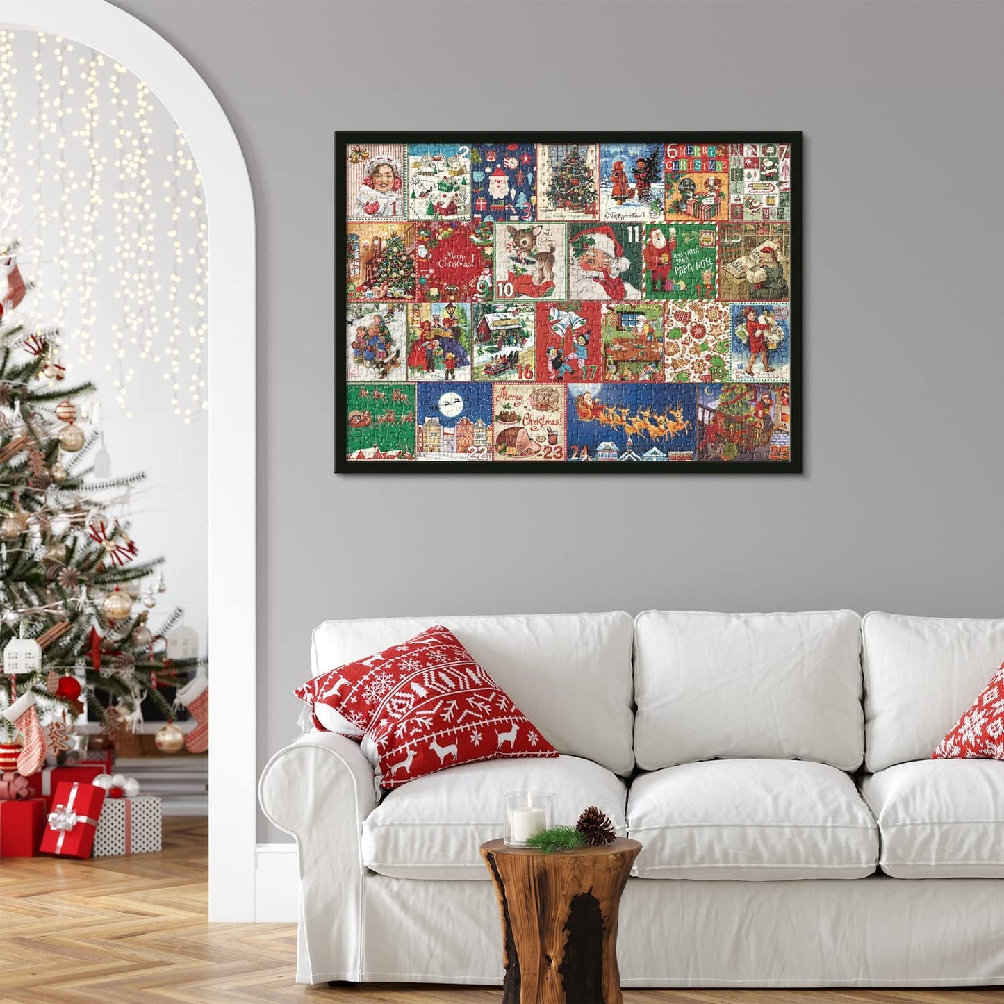 Kerst Advent Kalender Puzzel - 1000 Stukjes Vakantie Plezier