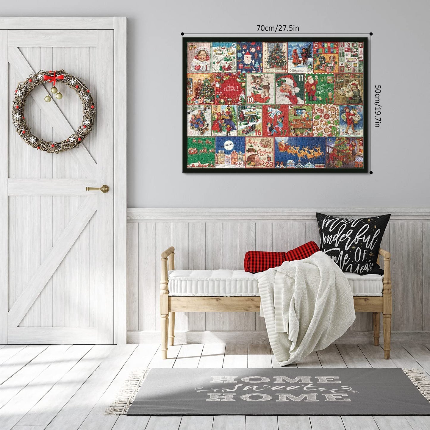 Kerst Advent Kalender Puzzel - 1000 Stukjes Vakantie Plezier