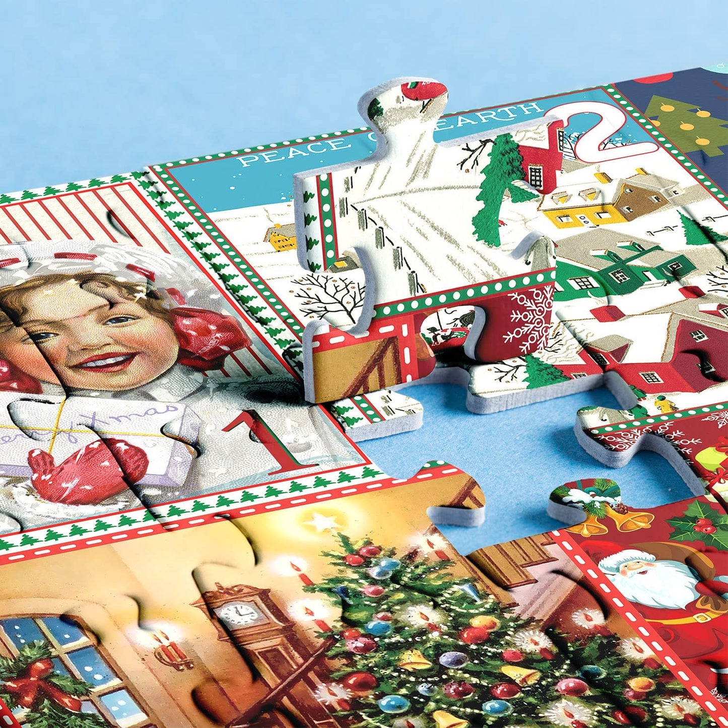 Kerst Advent Kalender Puzzel - 1000 Stukjes Vakantie Plezier