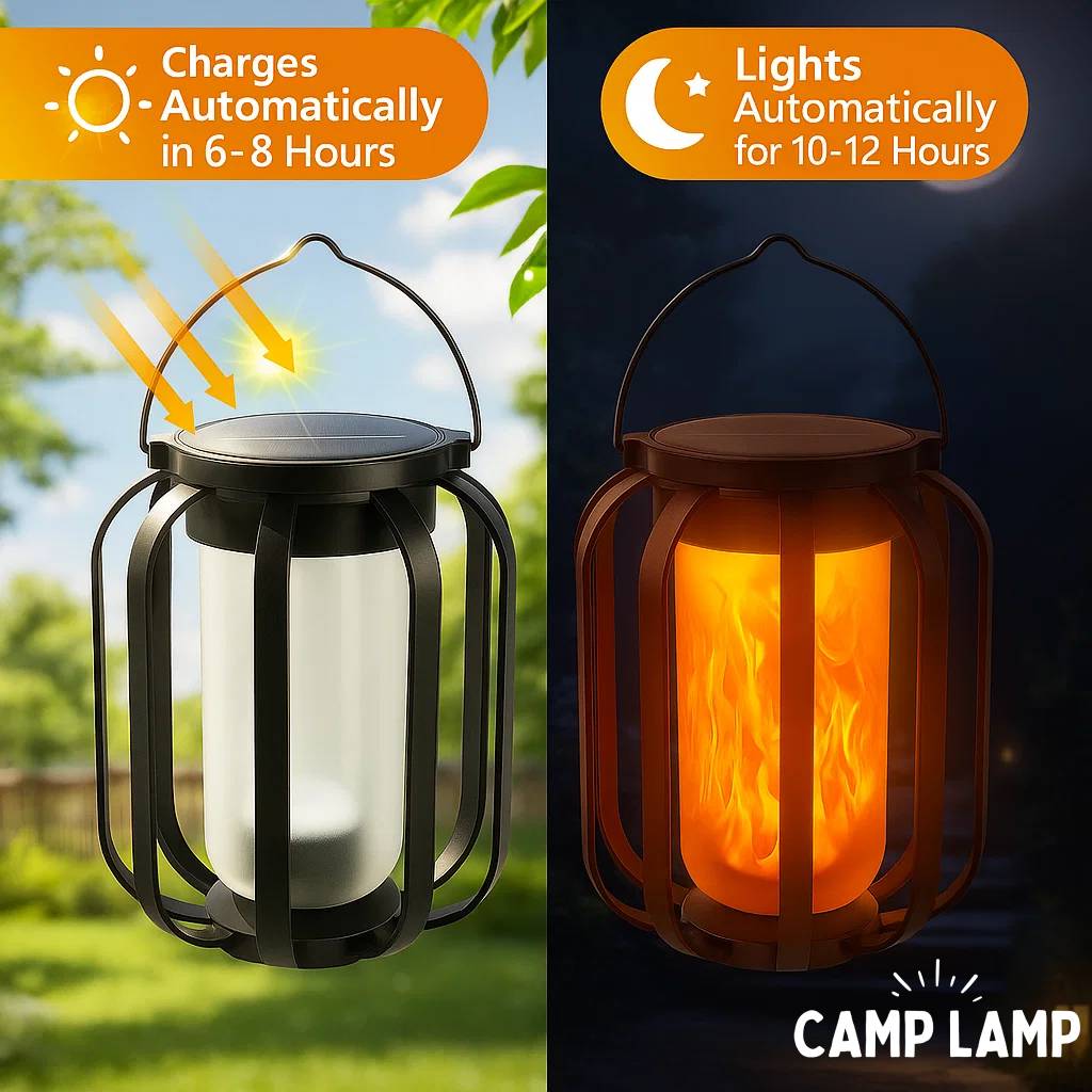 Solar Flame Lantern – Waterdichte hanglamp voor buiten