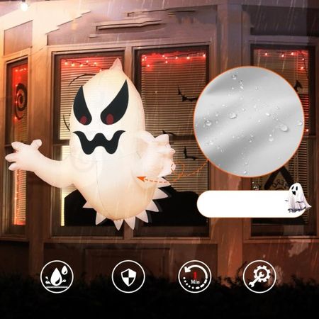 LED Halloween opblaasbare geest - Spookachtige buitendecoratie