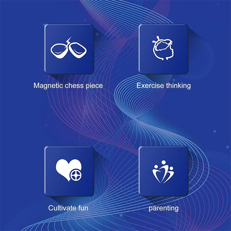 Draagbaar Magnetisch Schaakspel - Opvouwbaar Reisbordspel