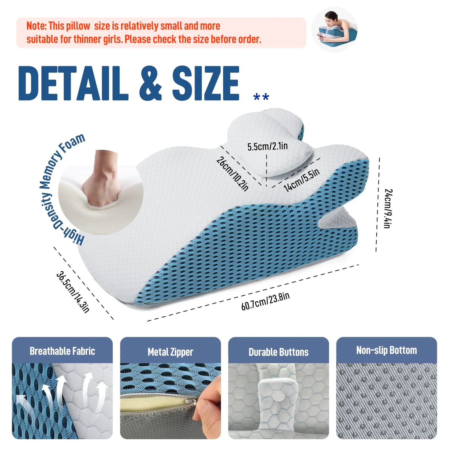 Ergonomisch kussen met hoofdbord - Ultiem comfort en ondersteuning