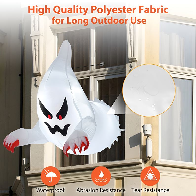 LED Halloween opblaasbare geest - Spookachtige buitendecoratie