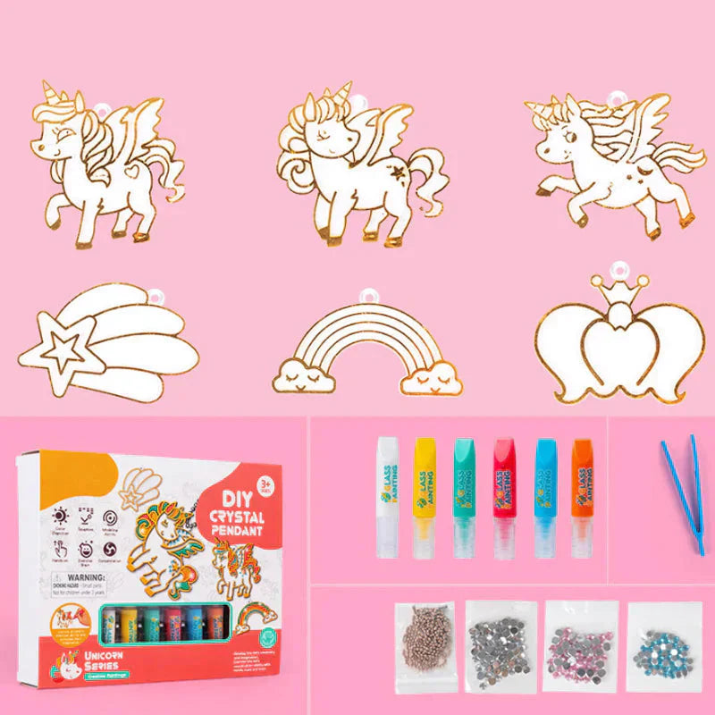 Gør-det-selv-krystalmaling kunst- og håndværkssæt