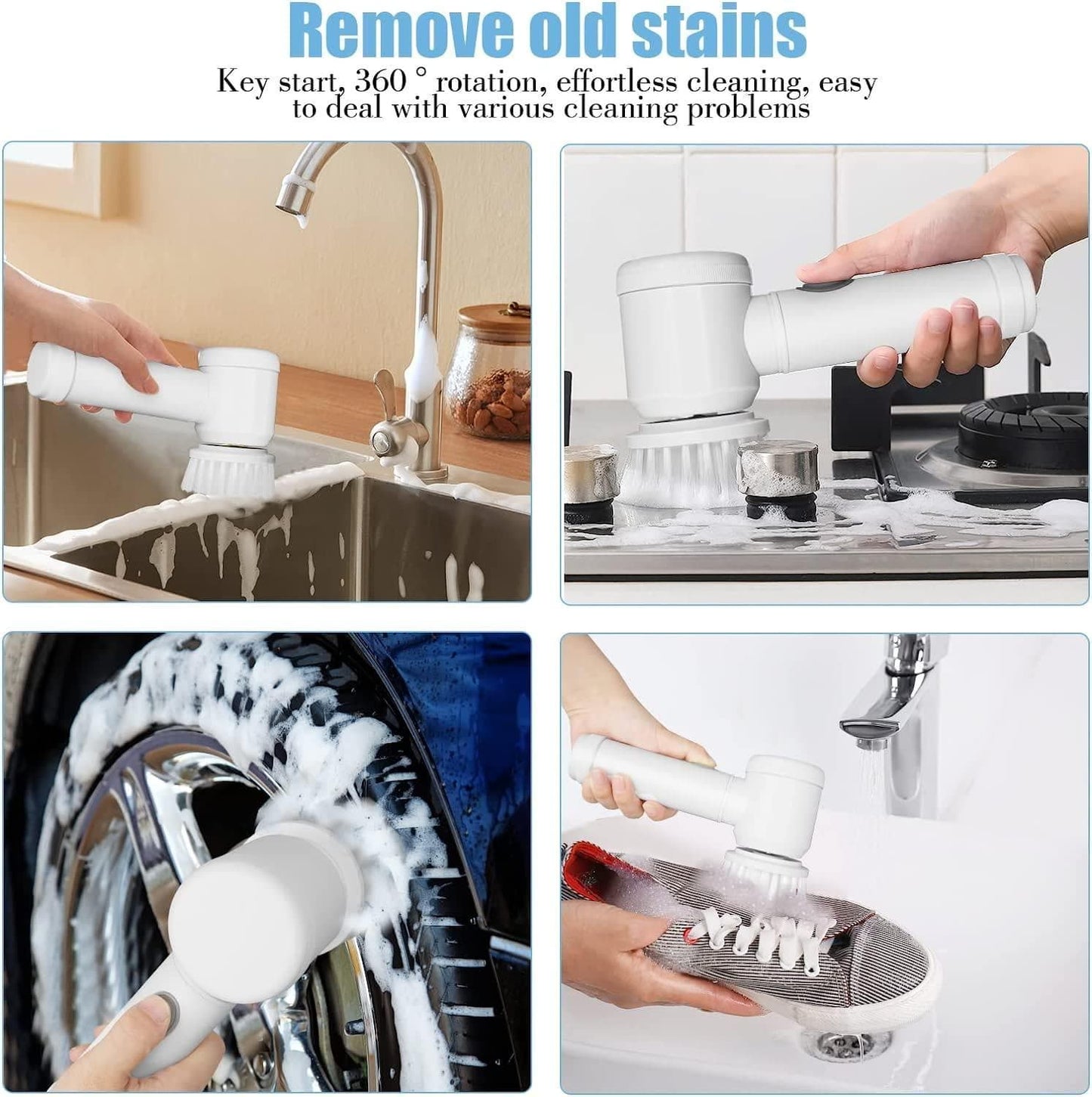 5 in 1 Handheld Schoonmaakborstel