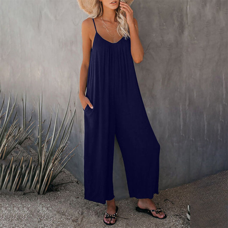 Loose Cami Stretchy Jumpsuit