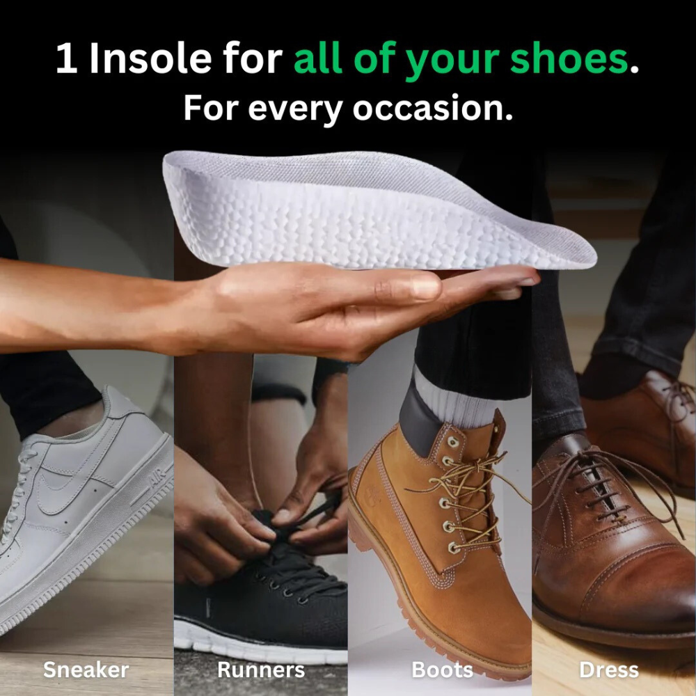 Orthopedische Hoogte inlegzolen - Steun voor de voetholte & Comfort Boost