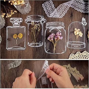 DIY Transparante Bloemen Bladwijzerset - Transparante Knutselset