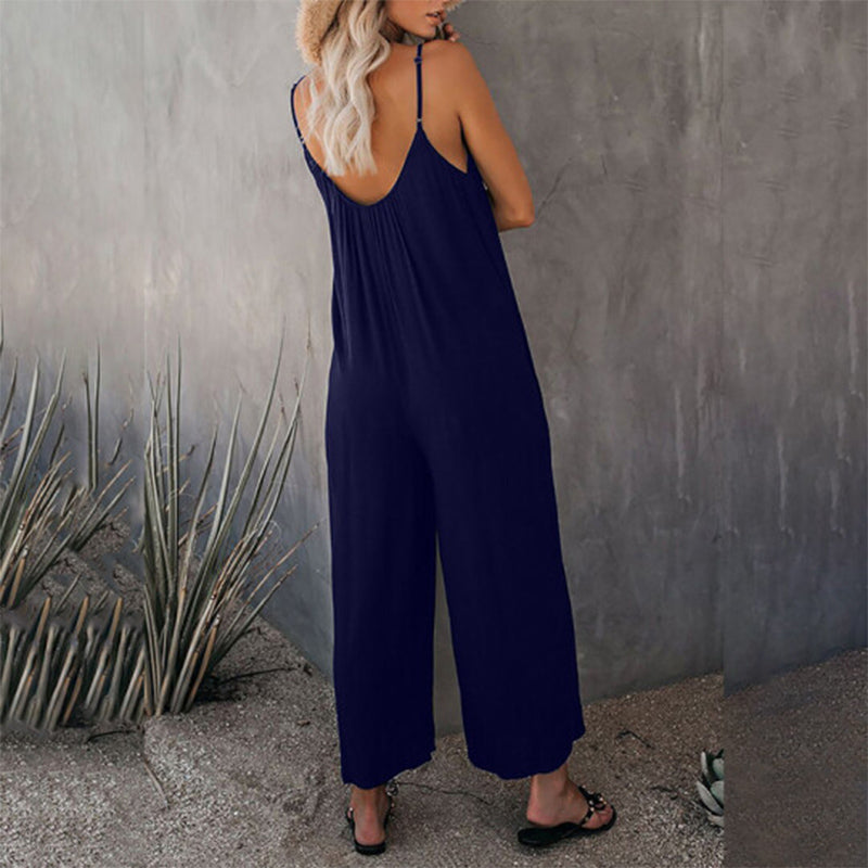 Loose Cami Stretchy Jumpsuit