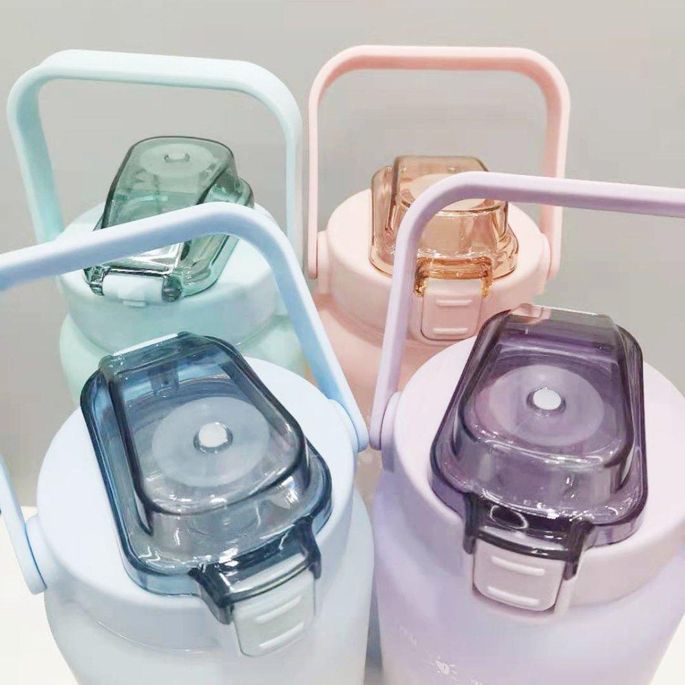 Motiverende waterfles | 2L milieuvriendelijk