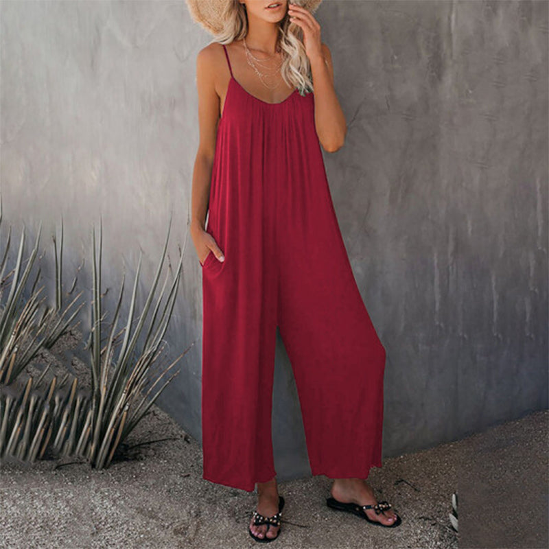 Loose Cami Stretchy Jumpsuit
