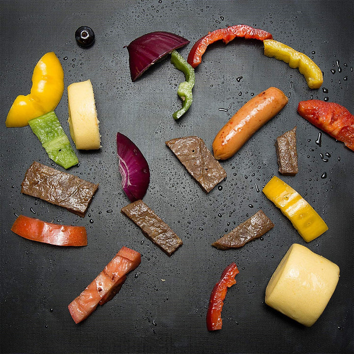 Barbecuemat met antiaanbaklaag