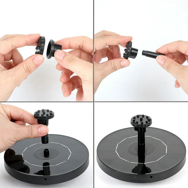 Waterfontein op zonne-energie