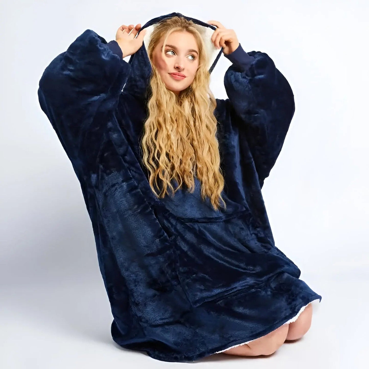 Knusse Warme Deken Hoodie - Zacht & Oversized voor Comfort