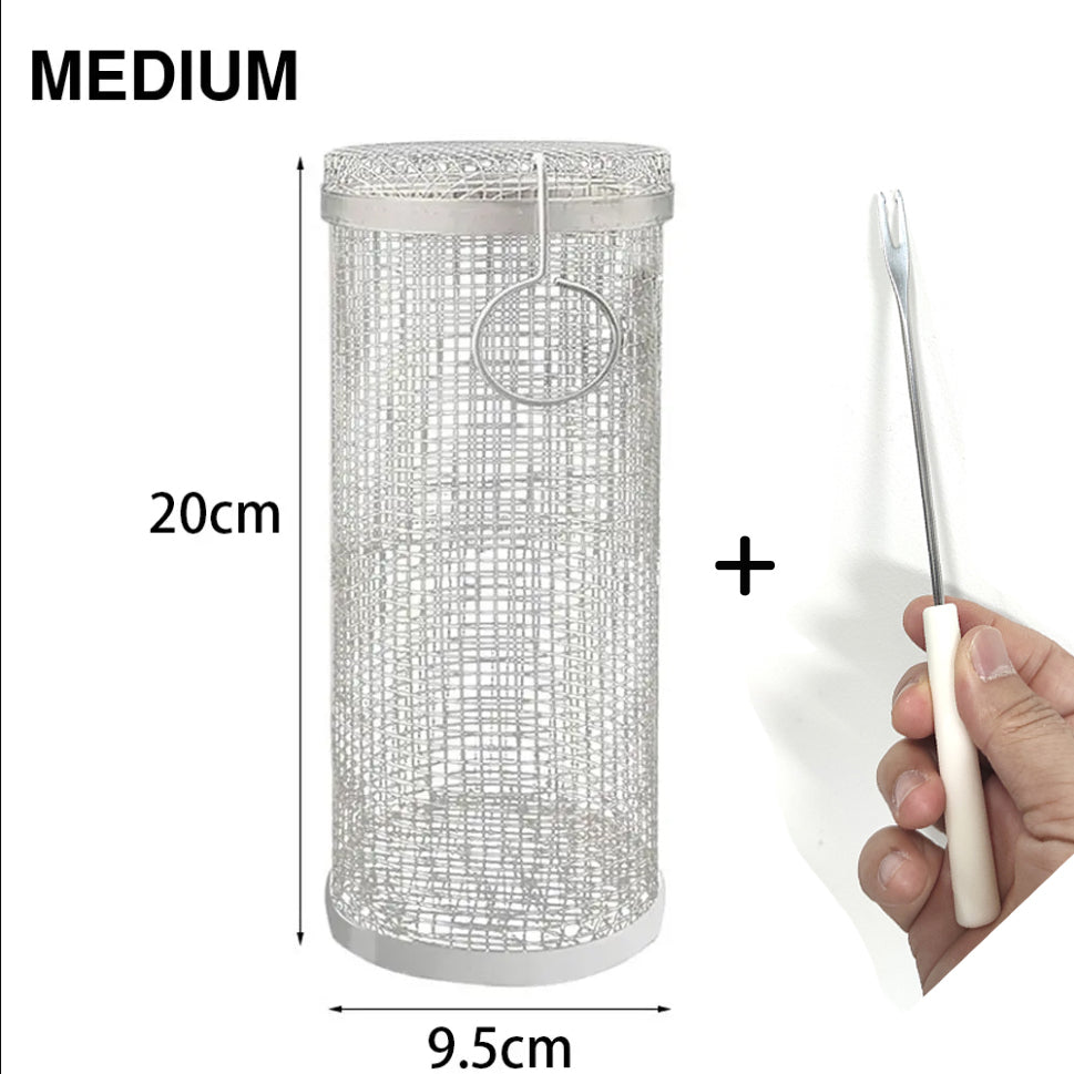 Grillmand op wieltjes