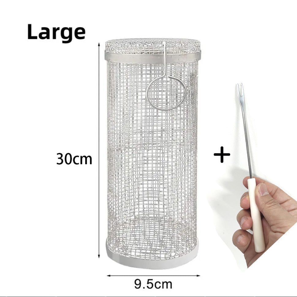 Grillmand op wieltjes