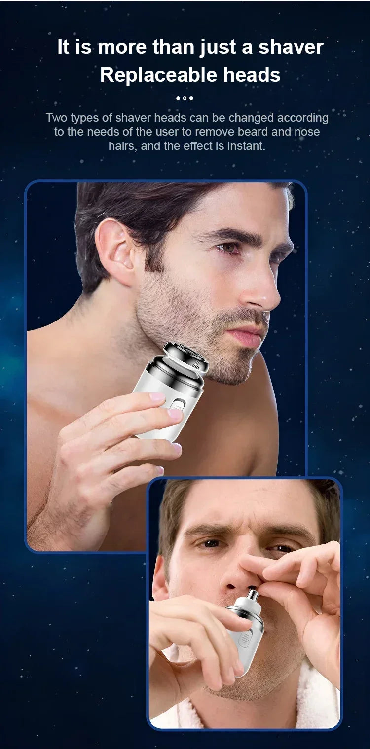 Reisvriendelijk Mini Elektrisch Capsule Scheerapparaat voor Mannen