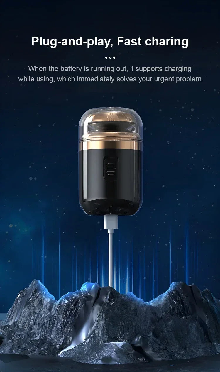 Reisvriendelijk Mini Elektrisch Capsule Scheerapparaat voor Mannen