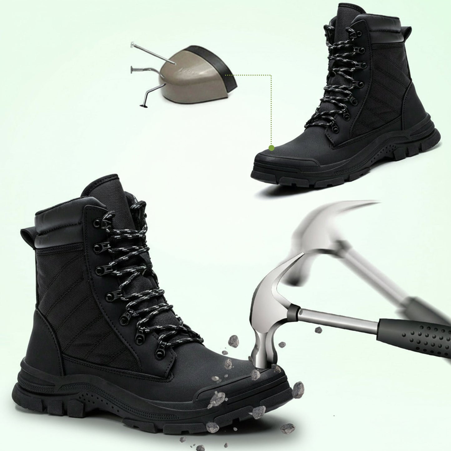 Veiligheidswerkschoenen met rits aan de zijkant – Duurzame, gemakkelijk toegankelijke bescherming