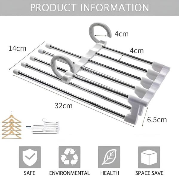 Multifunctionele broekenhanger