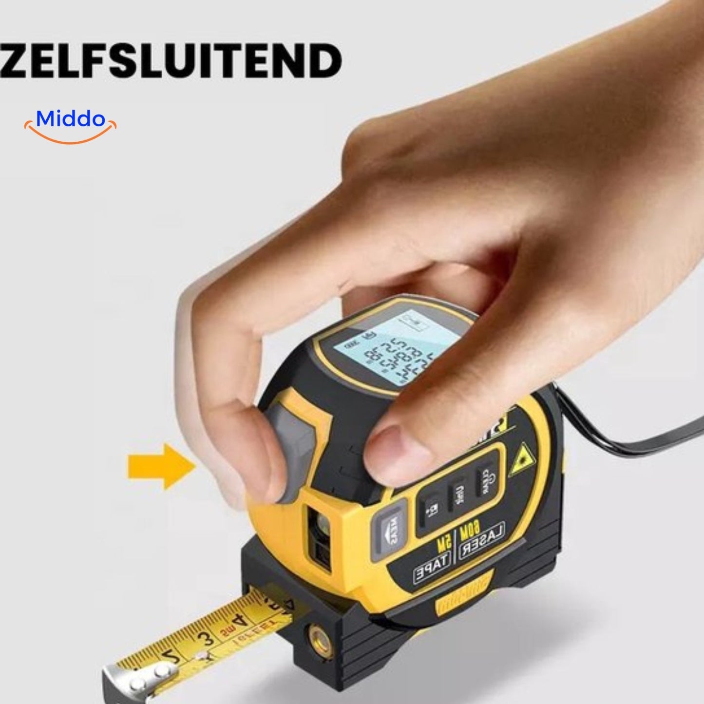 3-in-1 digitaal laser meetlint