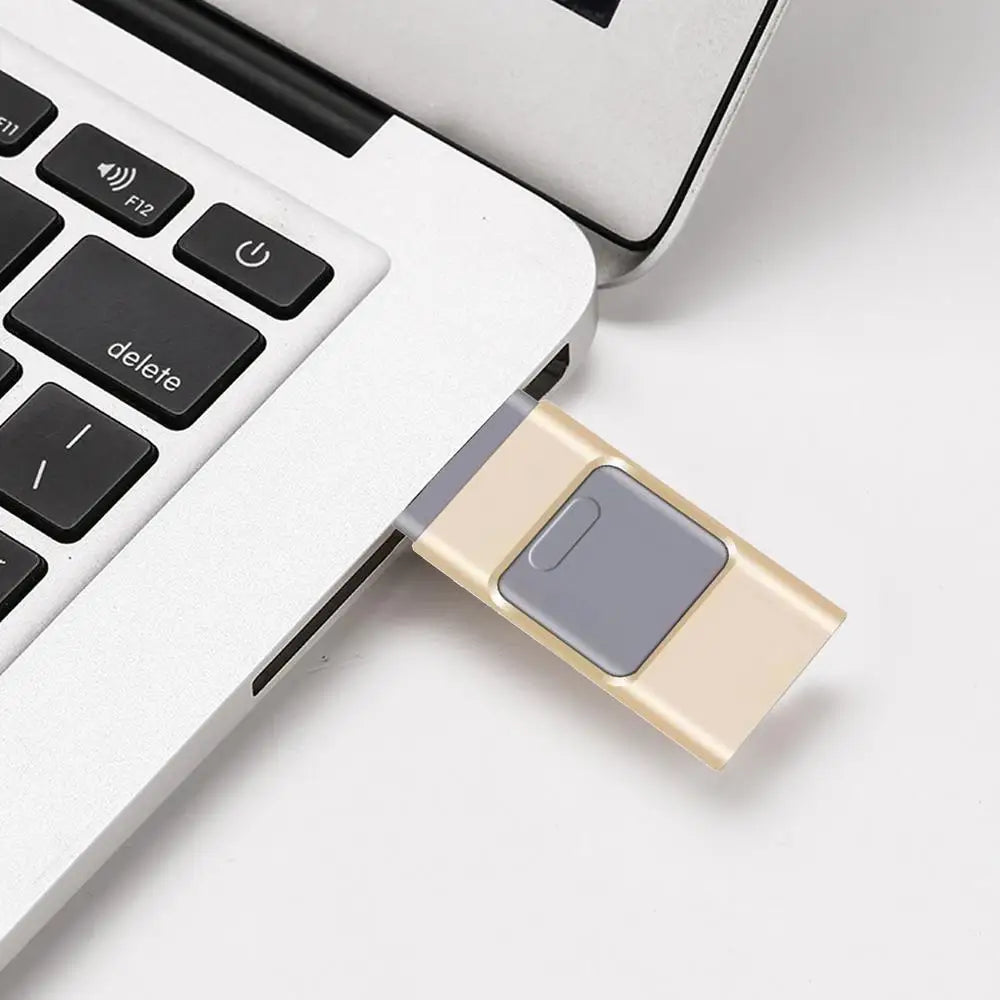 Converteerbare USB-stick – dubbele poort voor telefoon en pc