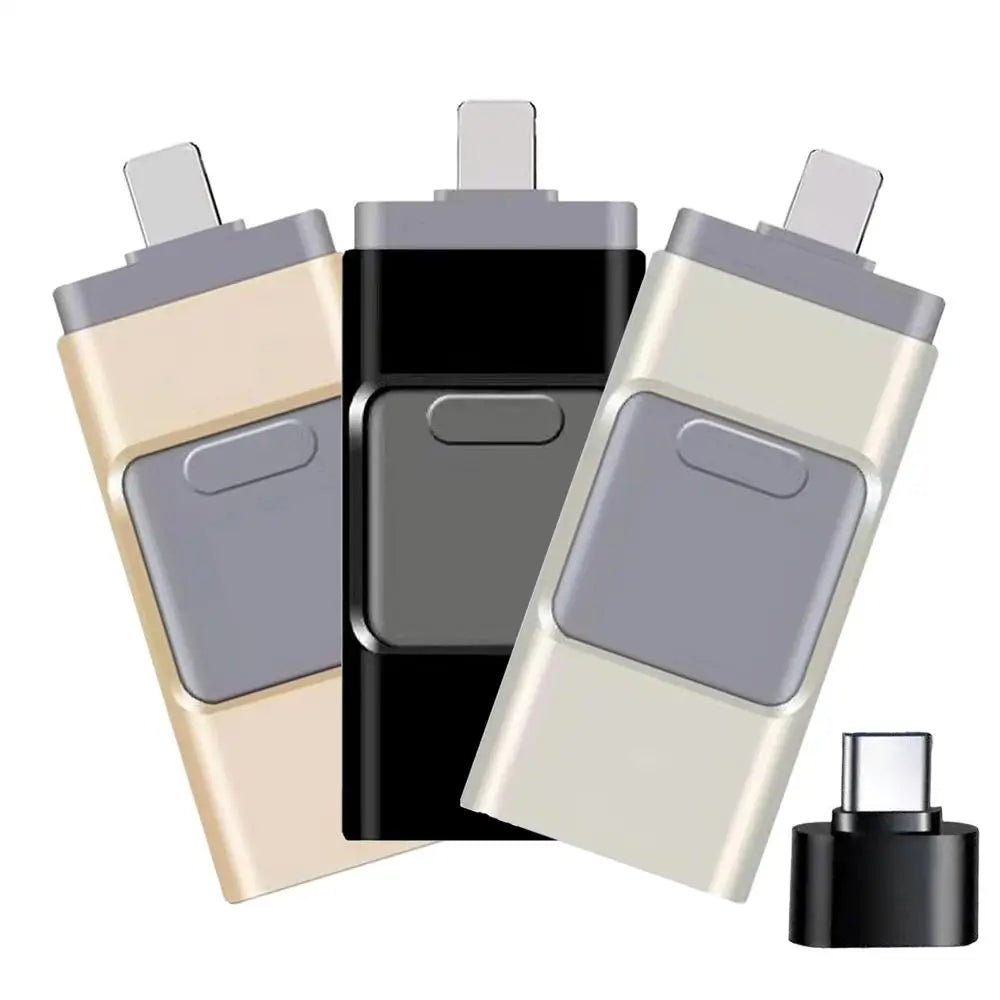 Converteerbare USB-stick – dubbele poort voor telefoon en pc