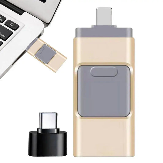 Converteerbare USB-stick – dubbele poort voor telefoon en pc