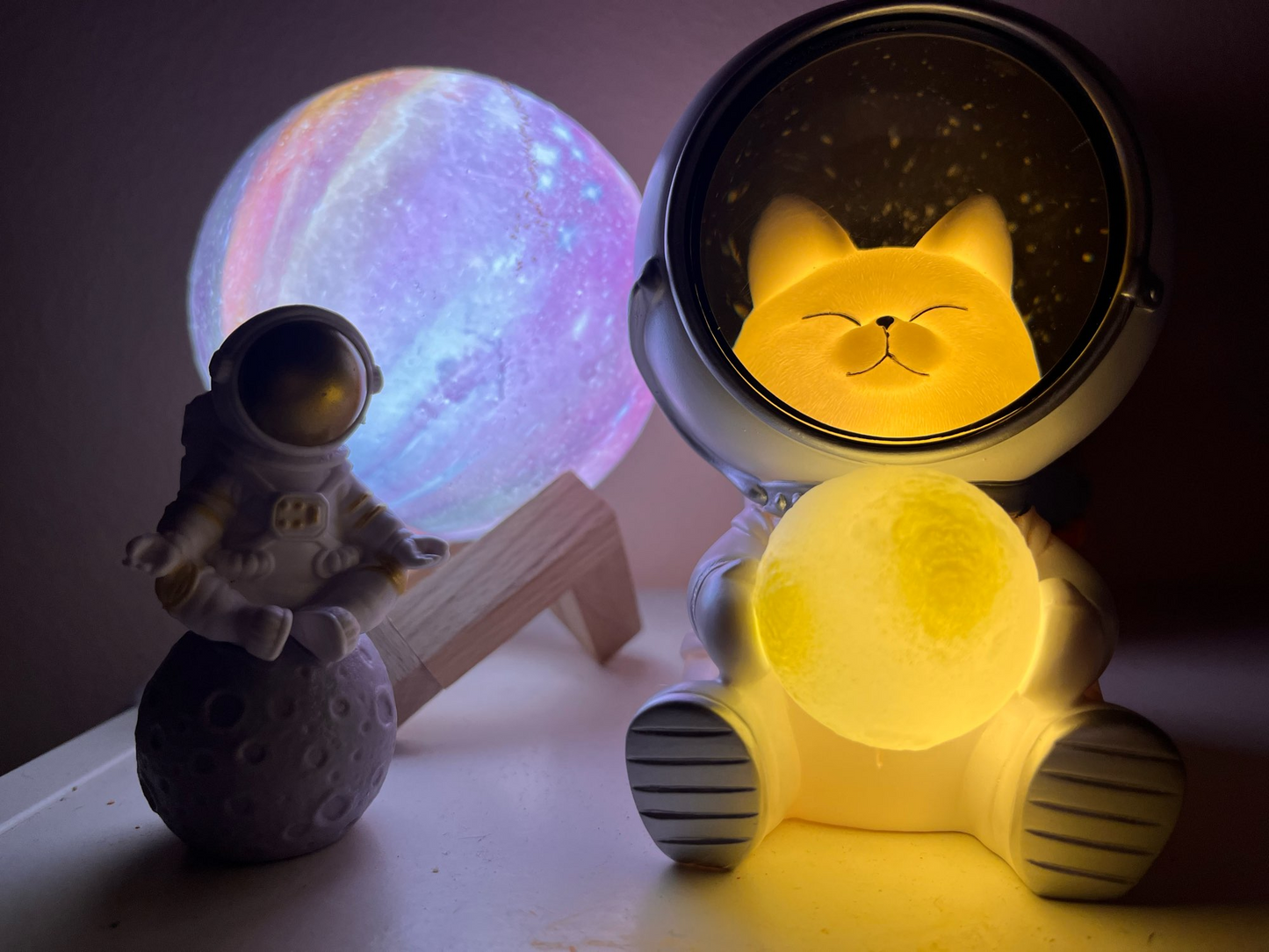 Nachtlampje Galaxy Cat - Schattig, kalmerend en kleurrijk licht