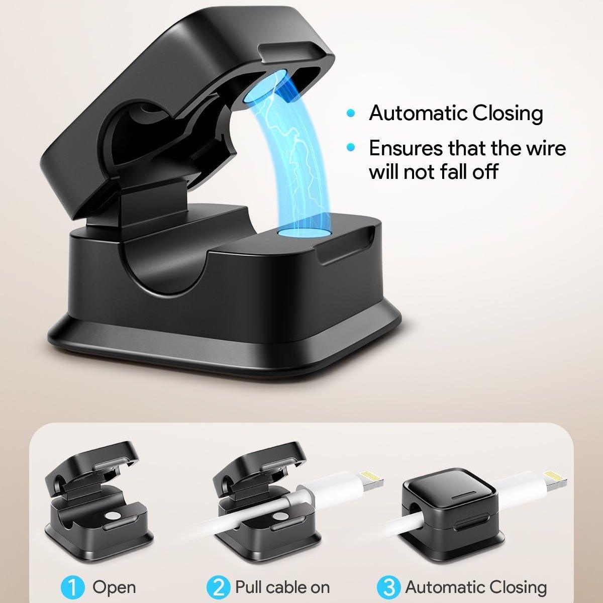 Magnetisch kabelmanagement - Snoeropbergsysteem zonder wirwar