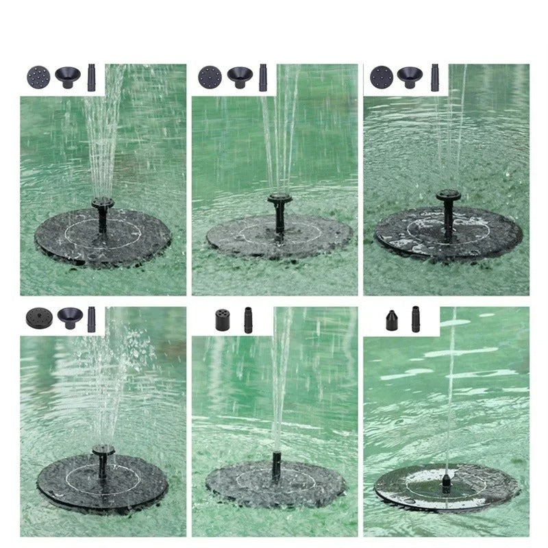 Waterfontein op zonne-energie