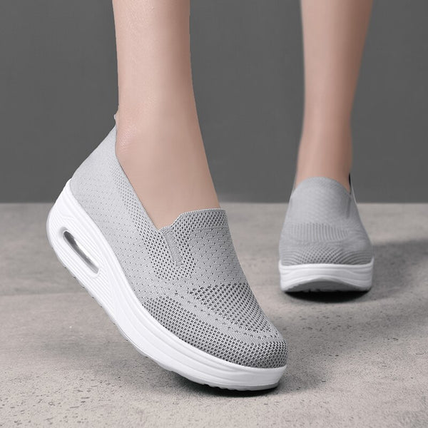 Comfortabele wandelschoenen voor dames - ademende instapsneakers