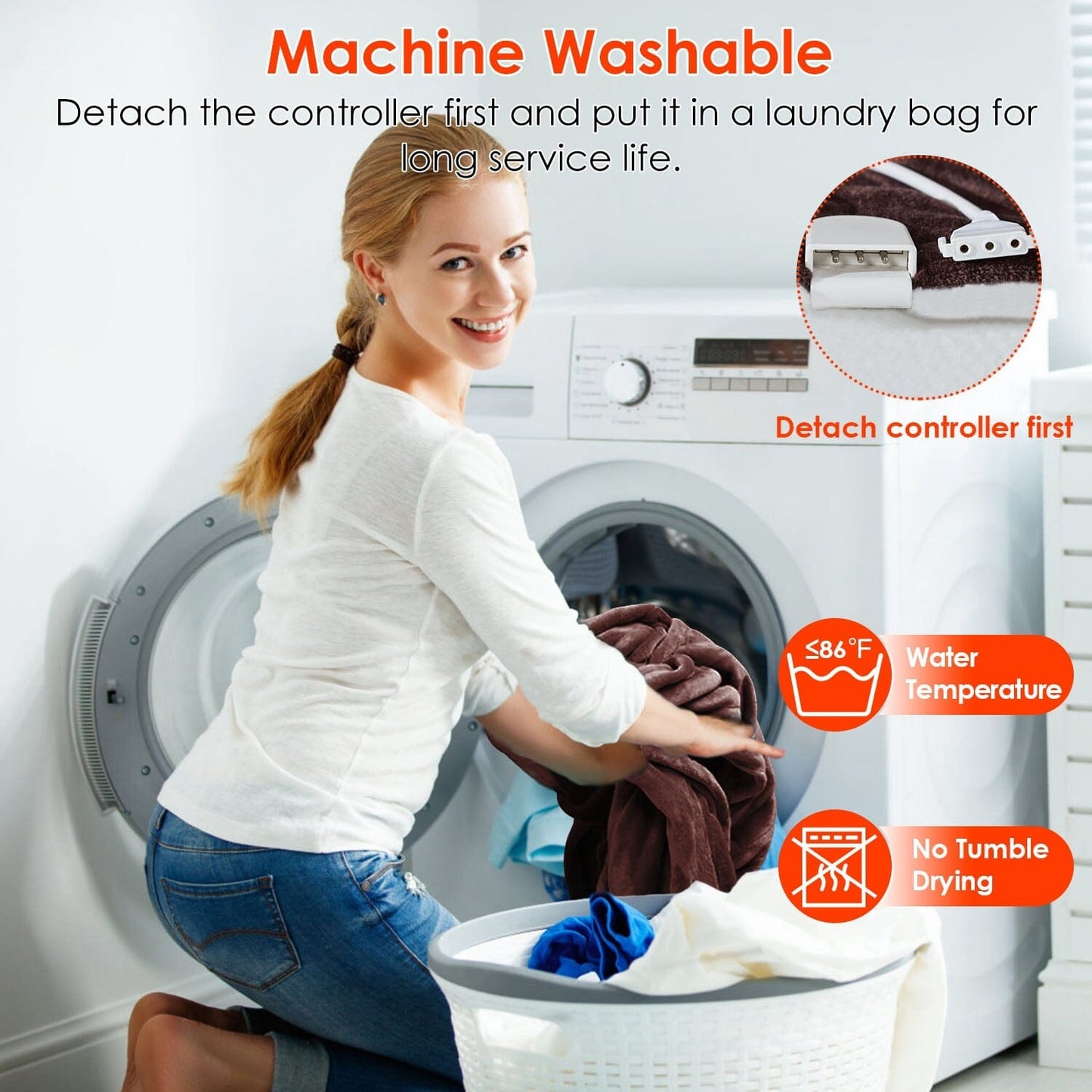 Gezellige elektrische verwarmde flanellen deken - warm en zacht