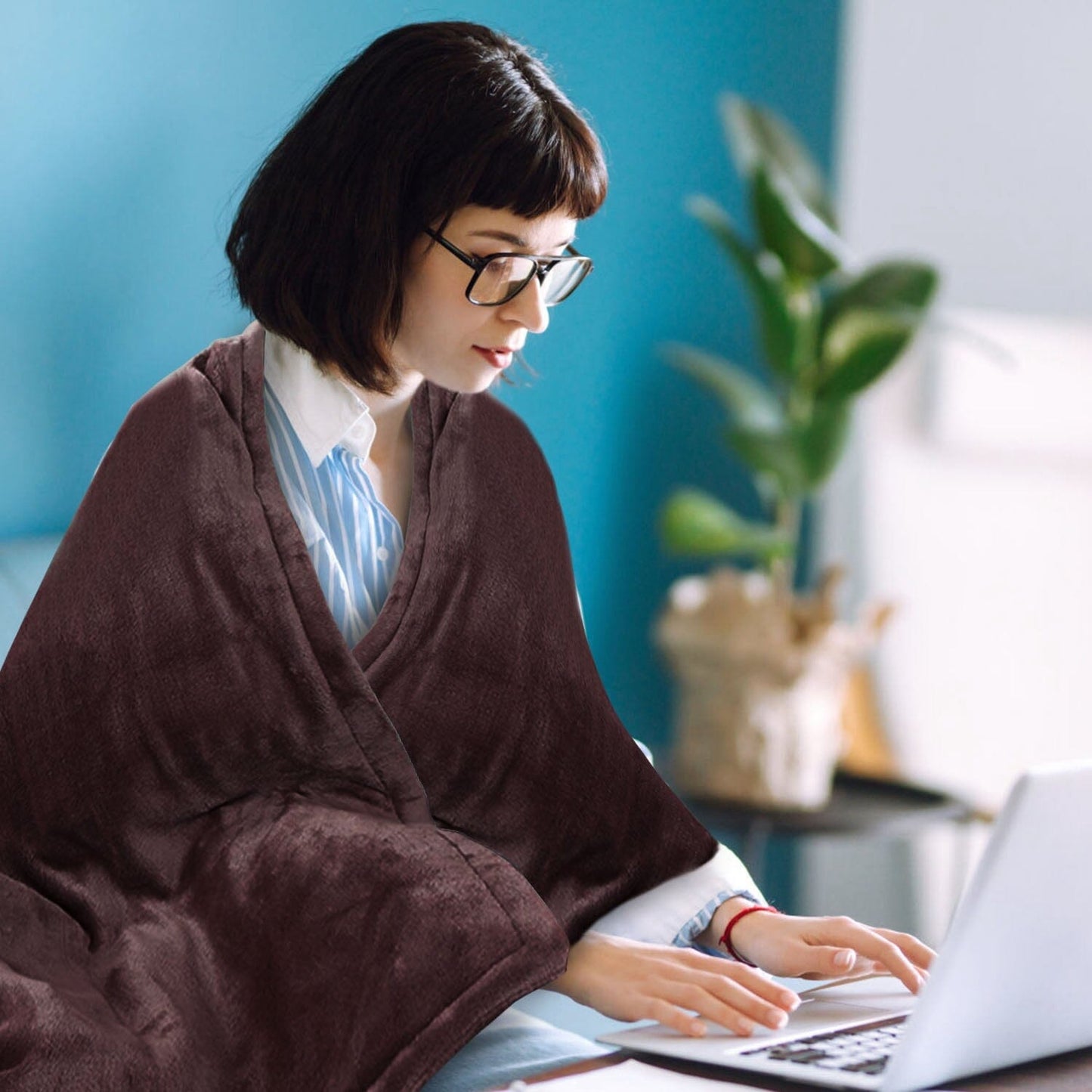 Gezellige elektrische verwarmde flanellen deken - warm en zacht